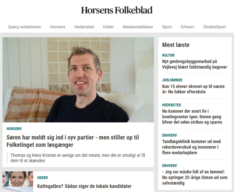 Velkommen på forsiden