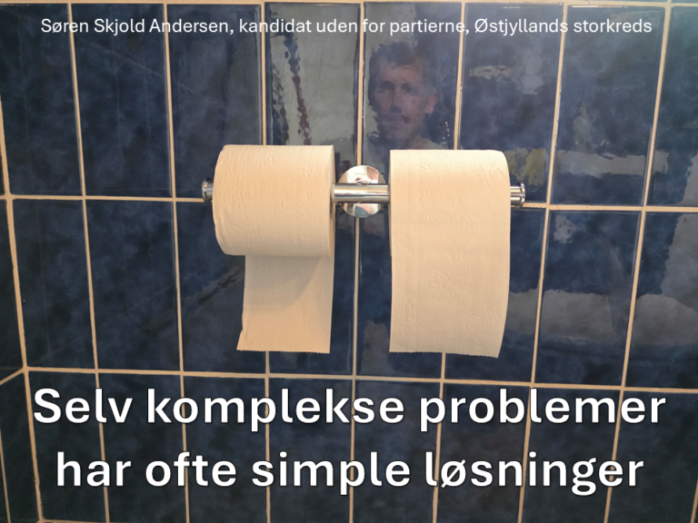 Første bud på en valgplakat